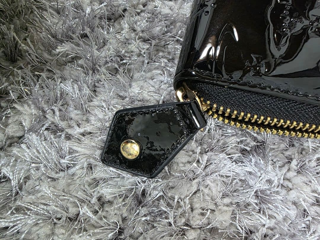 ☆美品☆ ヴィヴィアンウエストウッド 本革 エナメル オーブ 長財布 ブラック