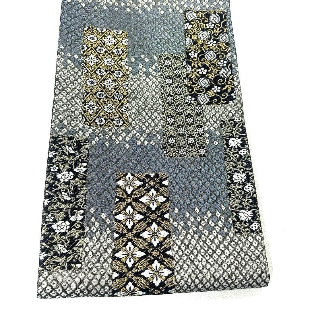 帯6358 ●高級 正絹 六通 袋帯