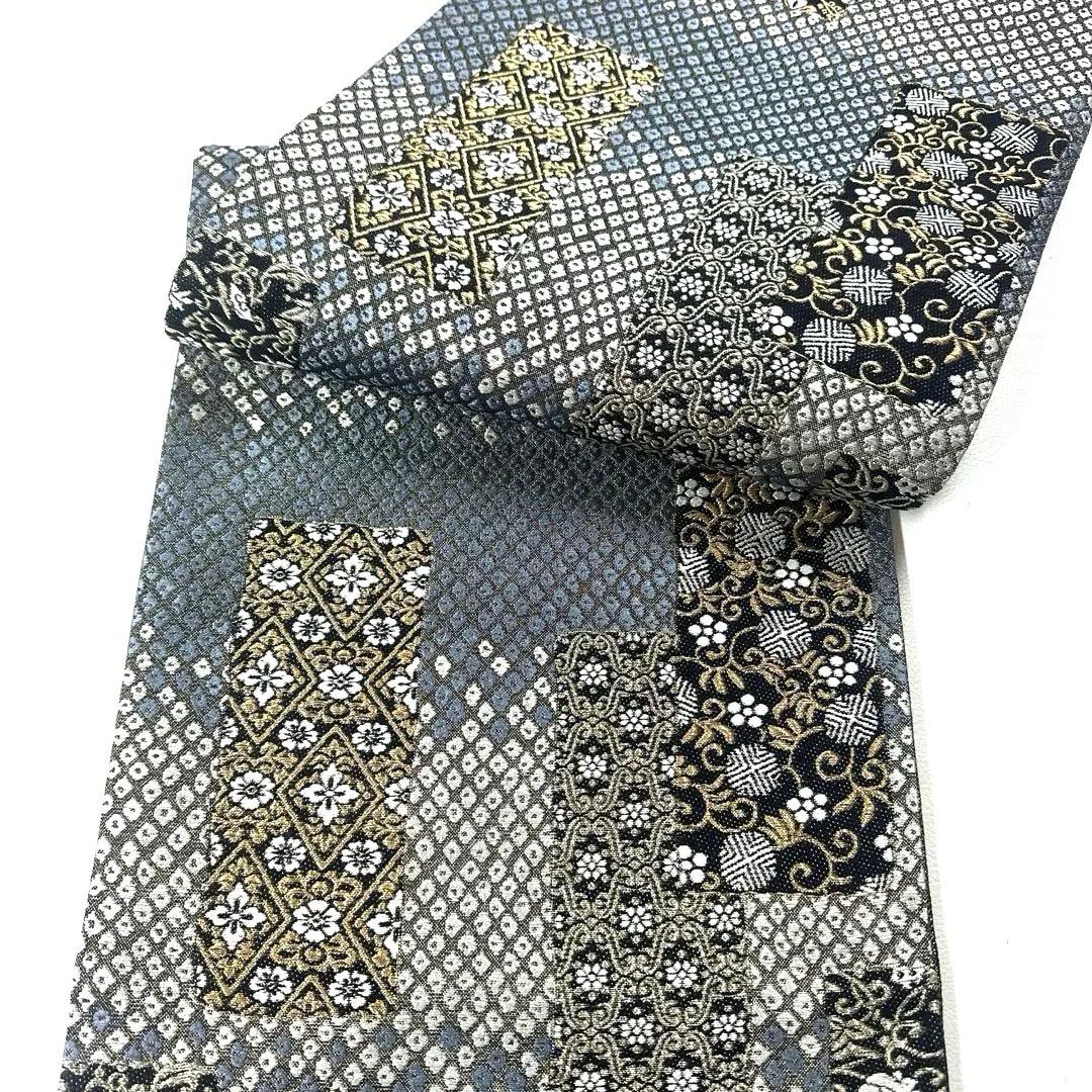 帯6358 ●高級 正絹 六通 袋帯