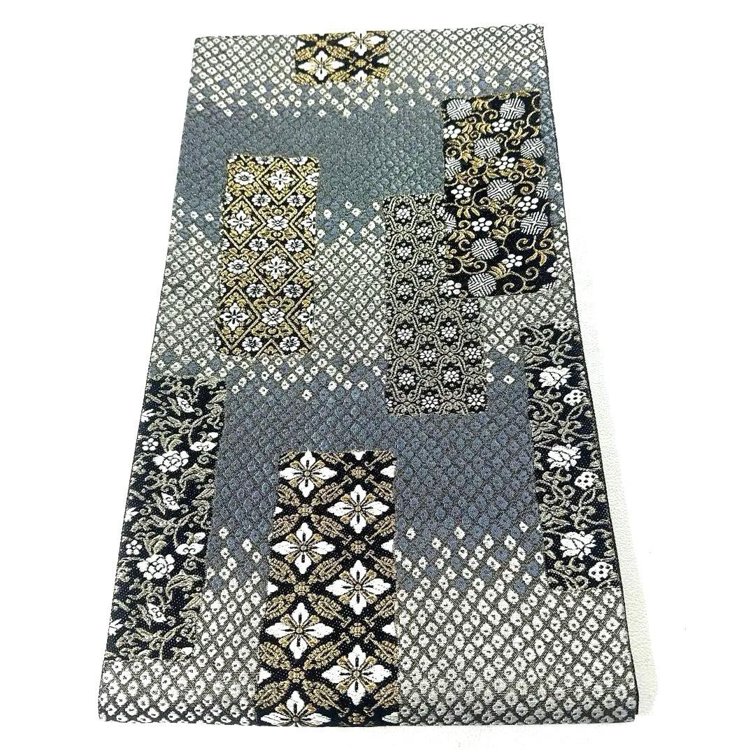 帯6358 ●高級 正絹 六通 袋帯