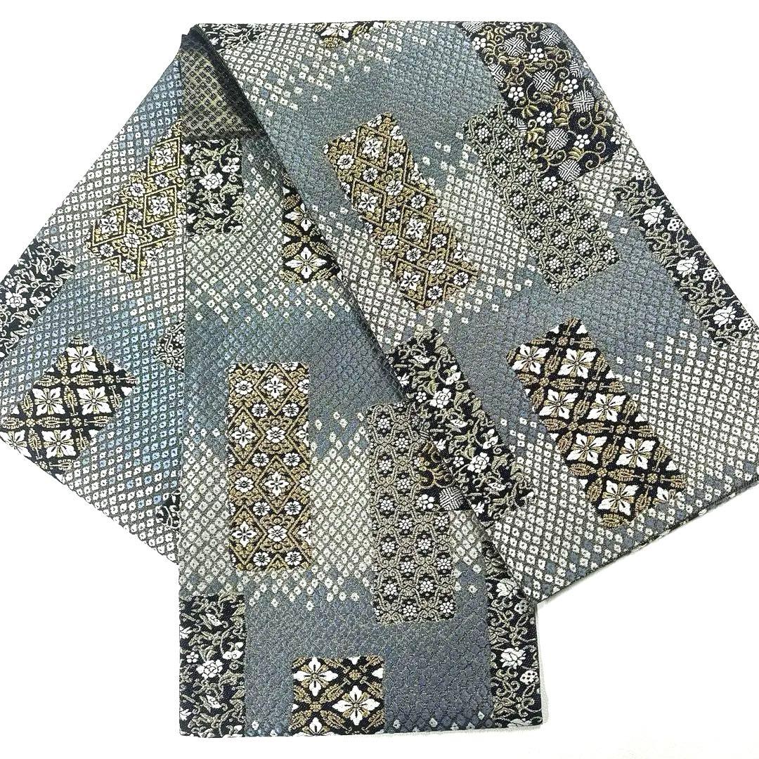 帯6358 ●高級 正絹 六通 袋帯