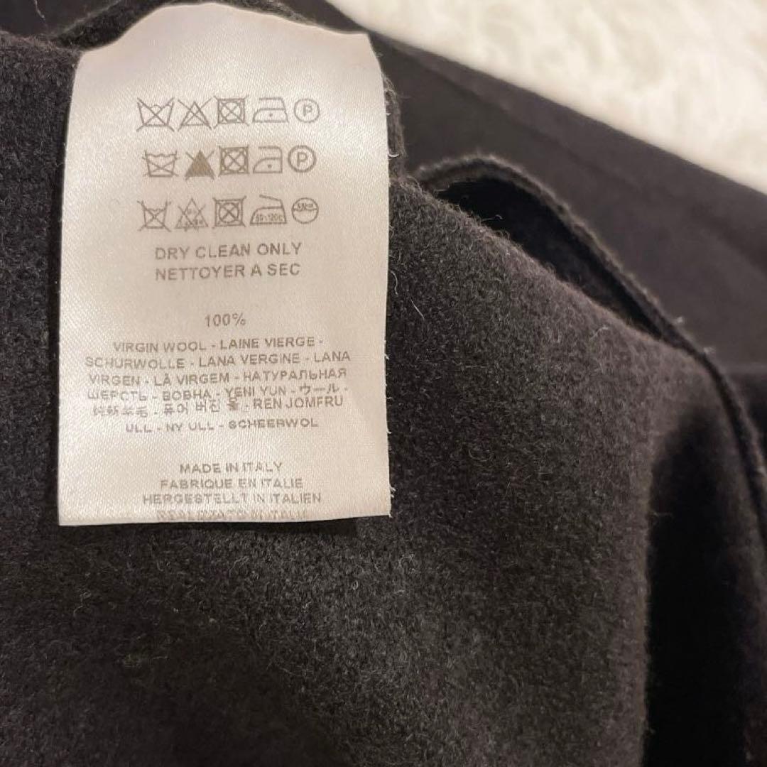 【美品】HARRIS WHARF LONDON チェスターコート　黒　L