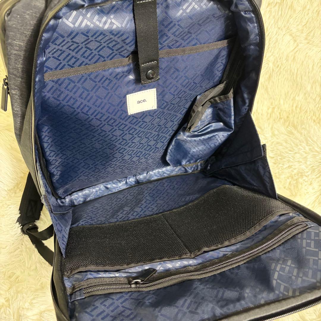 未使用級 ace. ガジェタブル ヘザー 62983 15L ビジネスリュック