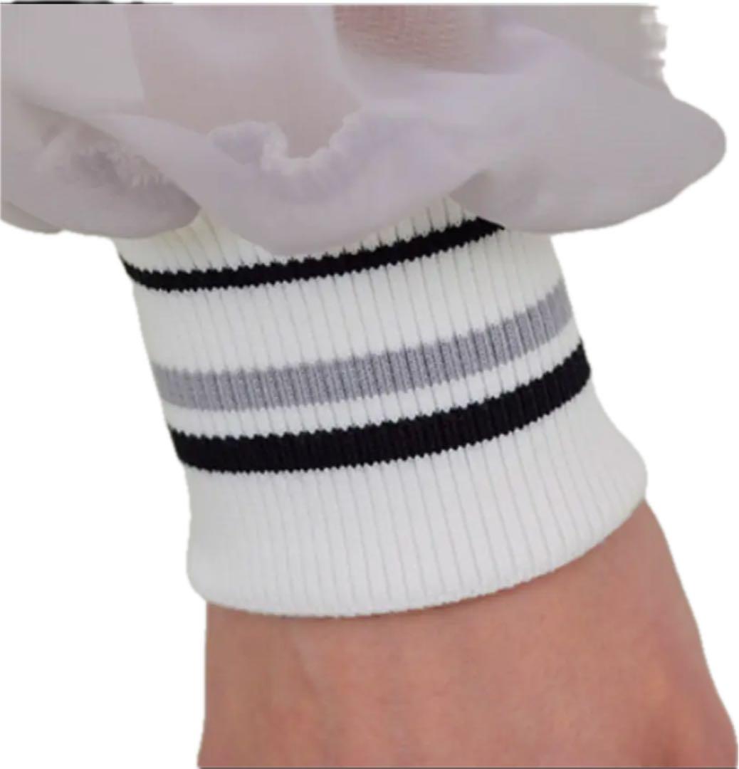 J.jane ハーフジップアップ シフォンスリーブ