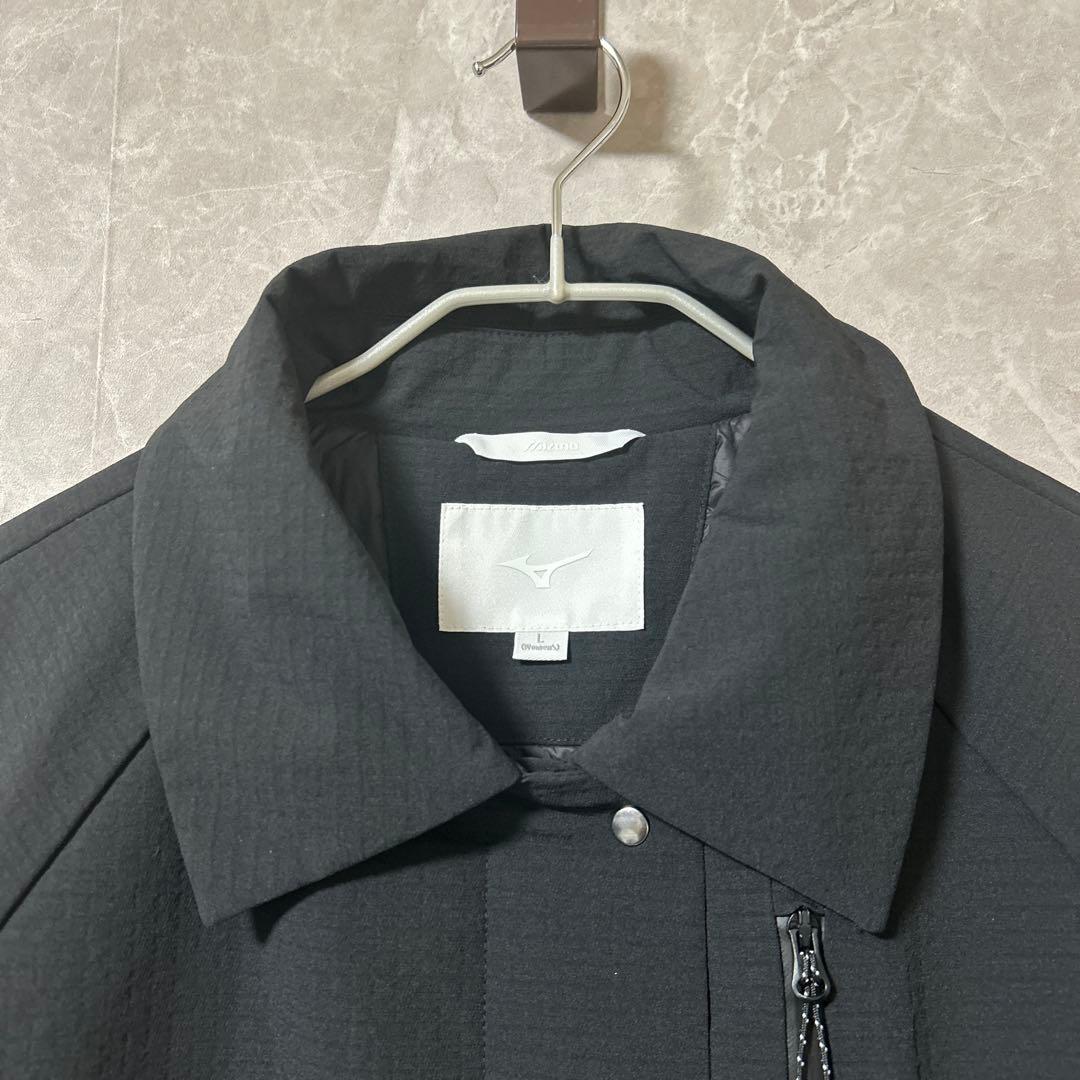 MIZUNO ブレスサーモ 中綿 ロングコート ブラック