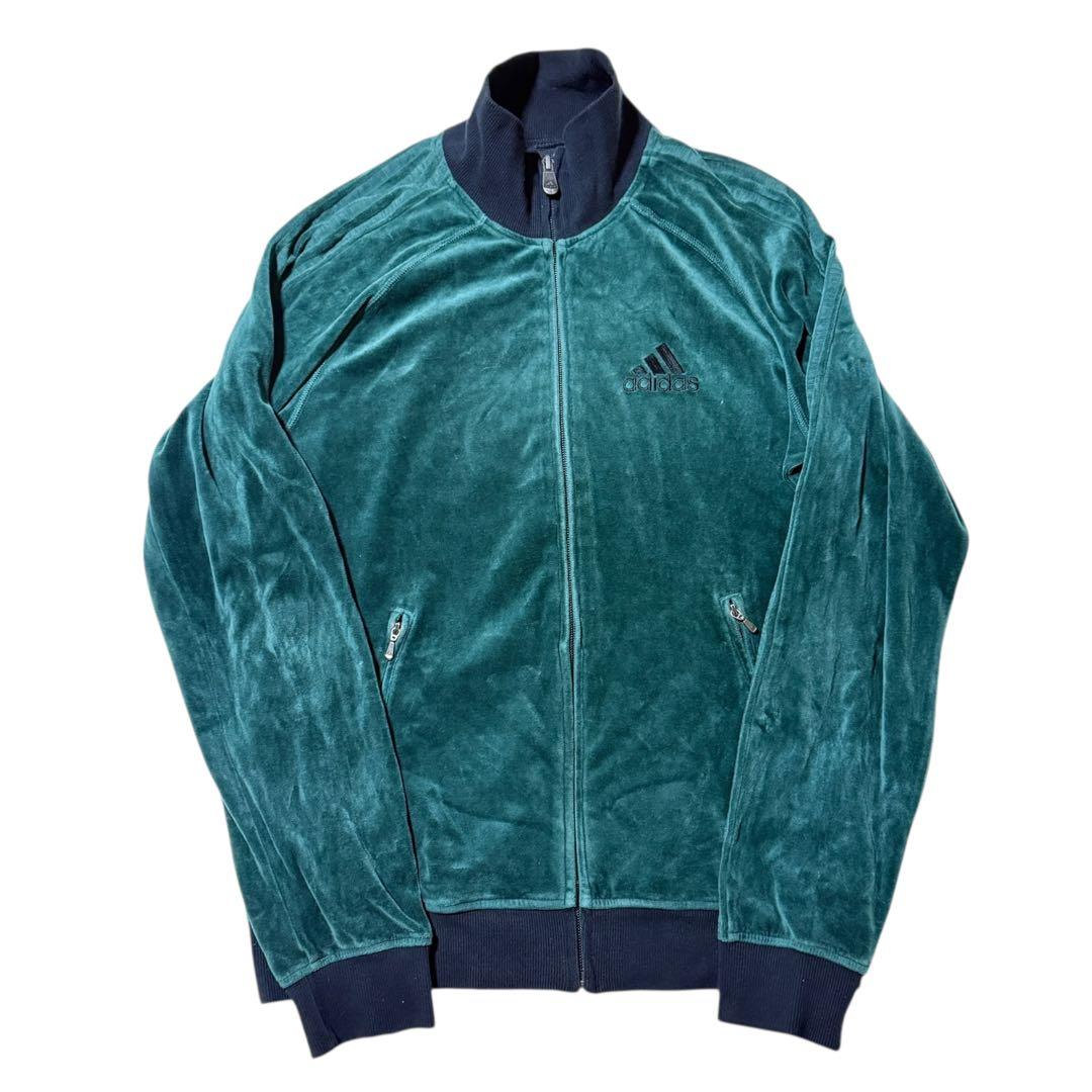 ✨希少✨adidas アディダス ベロア トラックジャケット グリーン 緑