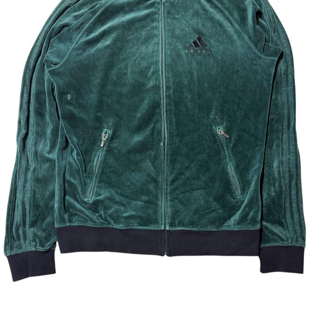 ✨希少✨adidas アディダス ベロア トラックジャケット グリーン 緑