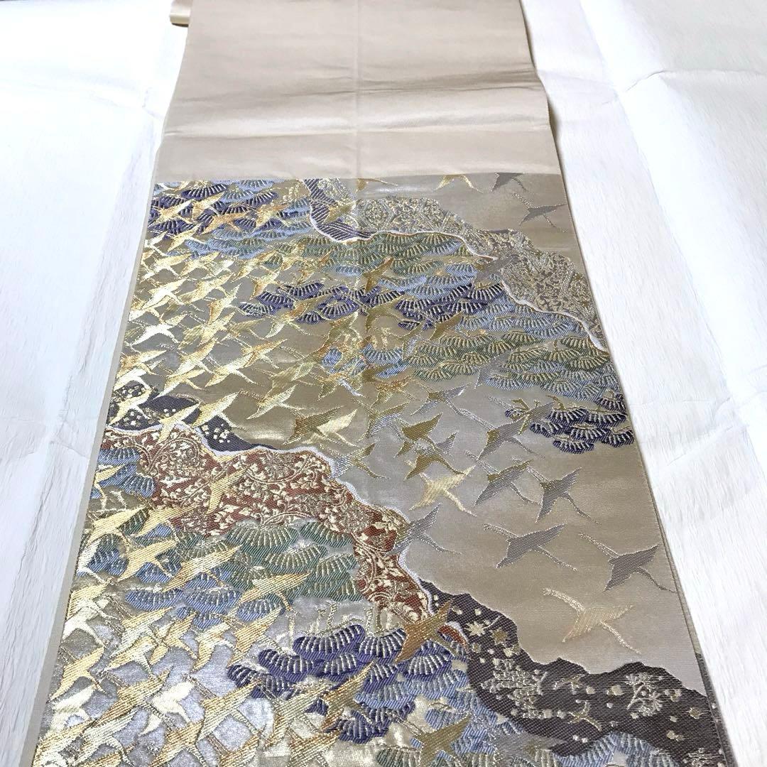 袋帯　西陣　じゅらく 上品　道長取り　松　古典柄　留袖　訪問着　フォーマル⭐️