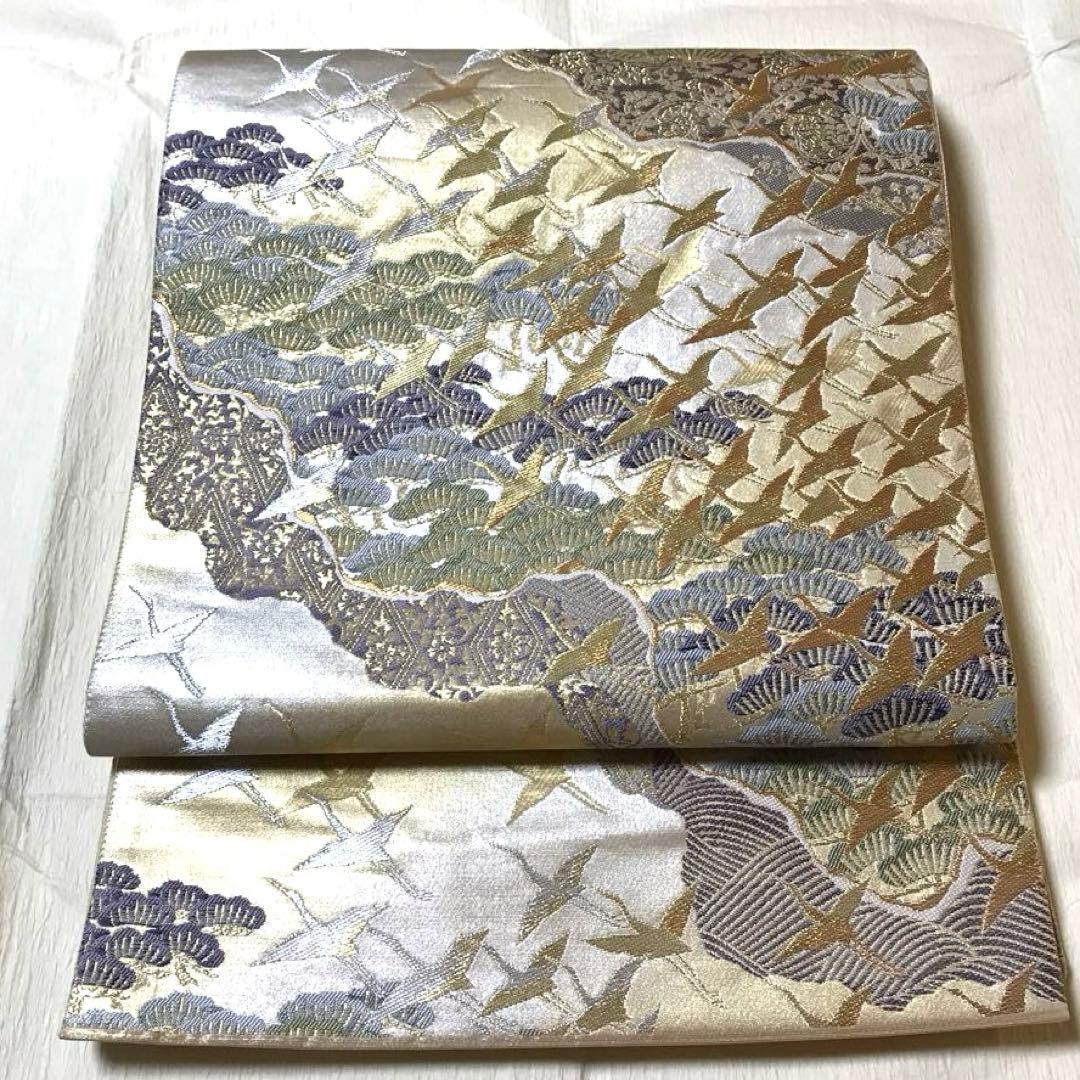 袋帯　西陣　じゅらく 上品　道長取り　松　古典柄　留袖　訪問着　フォーマル⭐️