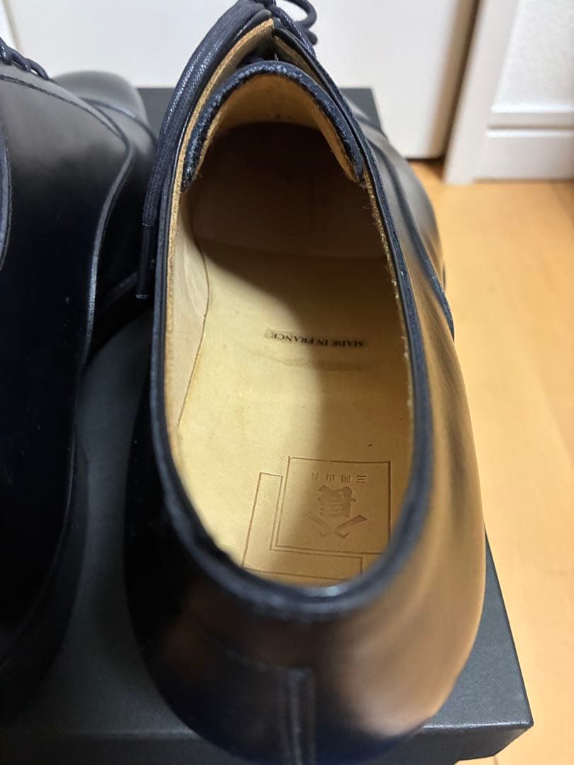 三陽山長 サンヨウヤマチョウ R309ラスト ストレートチップ ブラック 6.5