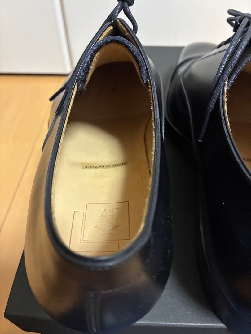 三陽山長 サンヨウヤマチョウ R309ラスト ストレートチップ ブラック 6.5