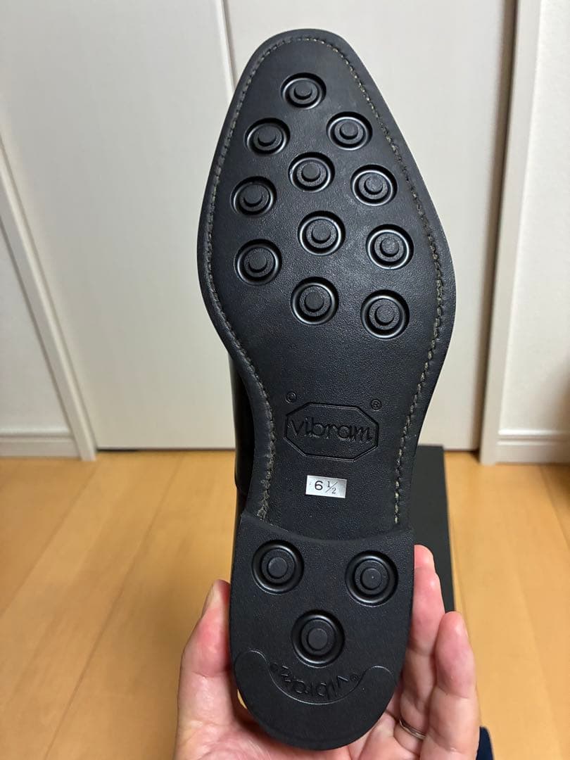 三陽山長 サンヨウヤマチョウ R309ラスト ストレートチップ ブラック 6.5