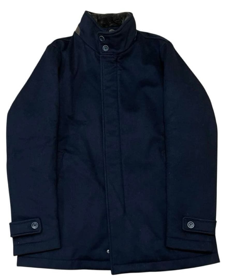 HERNO ヘルノ ハイネック シングルコート ネイビー