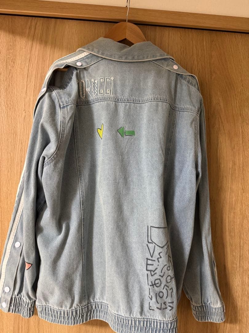 【希少】adidas × FIORUCCI コラボ デニムジャケットMアディダス