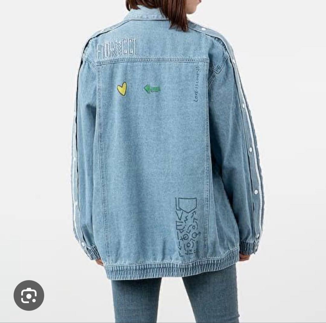 【希少】adidas × FIORUCCI コラボ デニムジャケットMアディダス