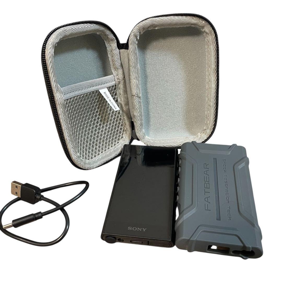 【美品】SONY NW-A307 ハイレゾ音源対応 ウォークマン64GBケース付