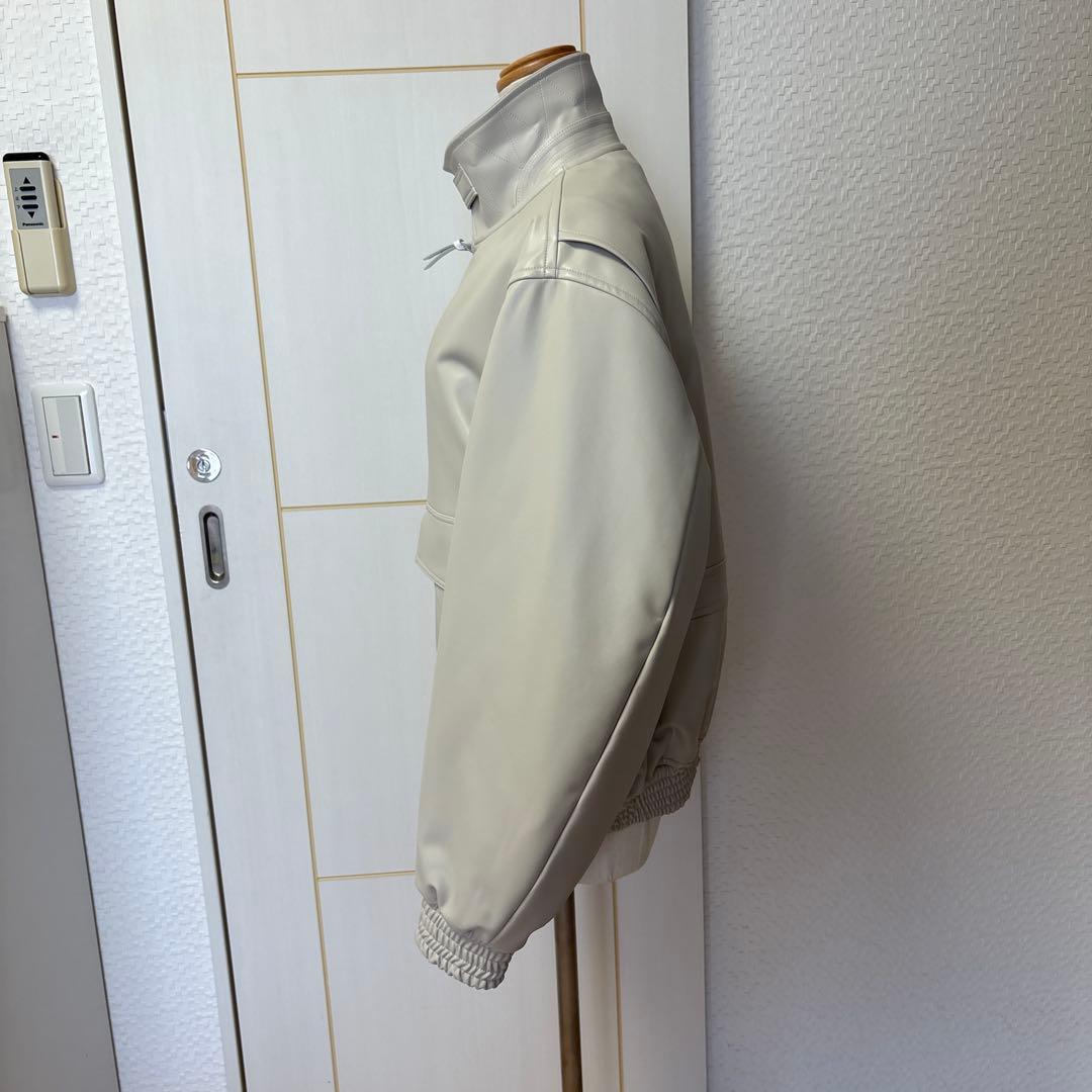 HYKE フェイクレザーブルゾン