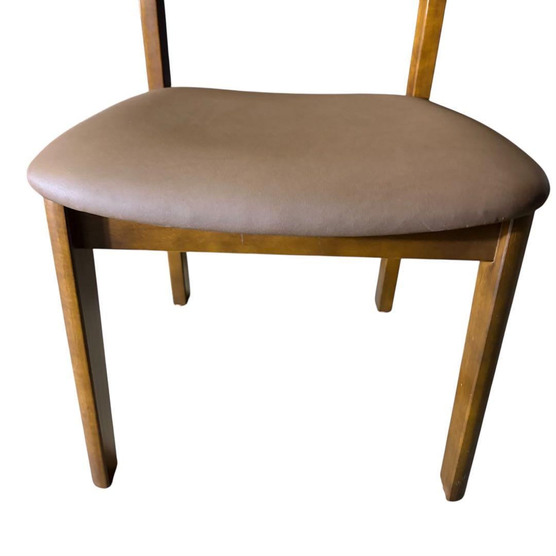 極美品 飛騨産業 ダイニングチェア キツツキマーク 2脚セット②