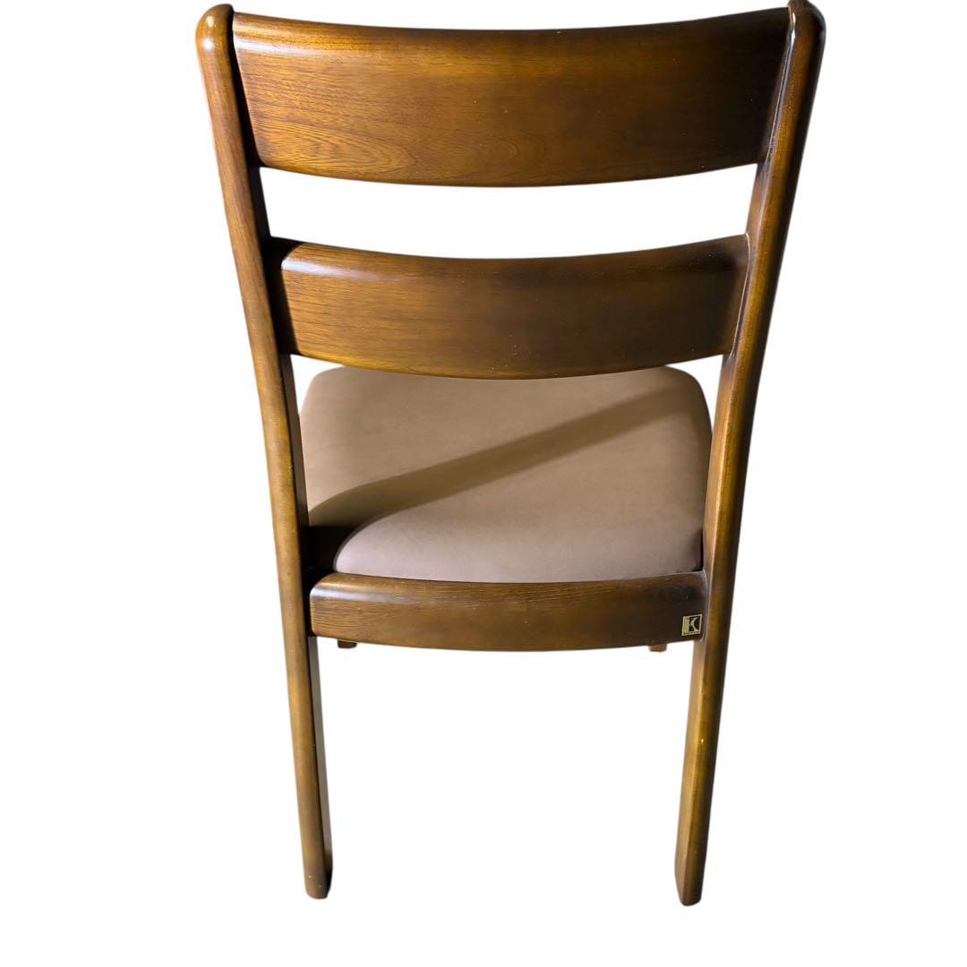 極美品 飛騨産業 ダイニングチェア キツツキマーク 2脚セット②