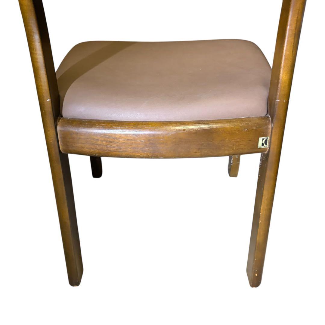 極美品 飛騨産業 ダイニングチェア キツツキマーク 2脚セット②