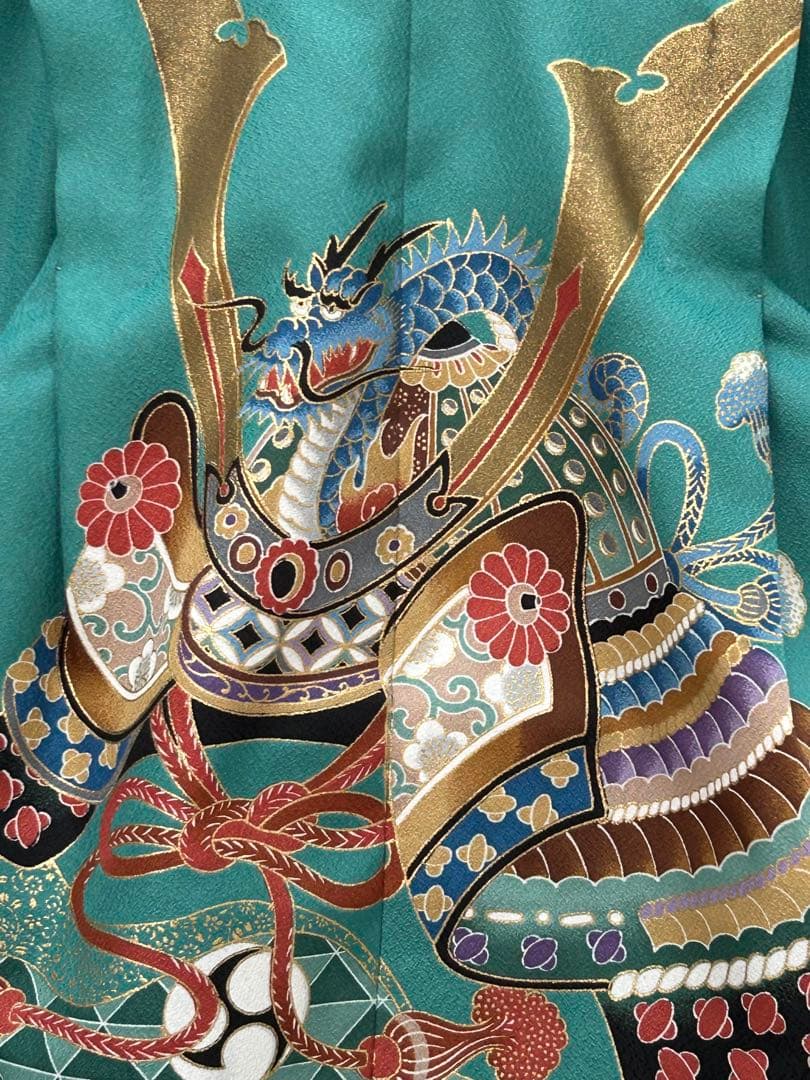 七五三3歳　羽織・羽織紐・着物・長襦袢・袴・帯・懐剣・ 肩上げ済み