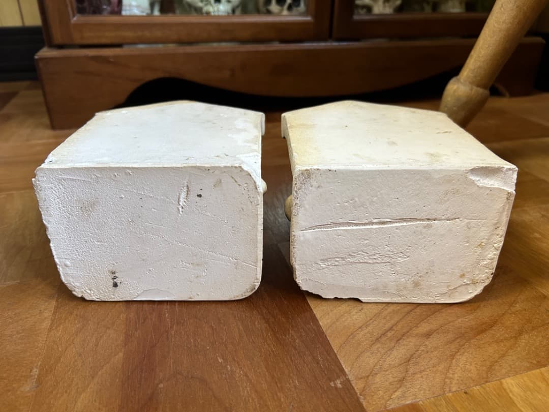 ビンテージ チョークウェア フレンチブルドッグ ブックエンド Bulldog