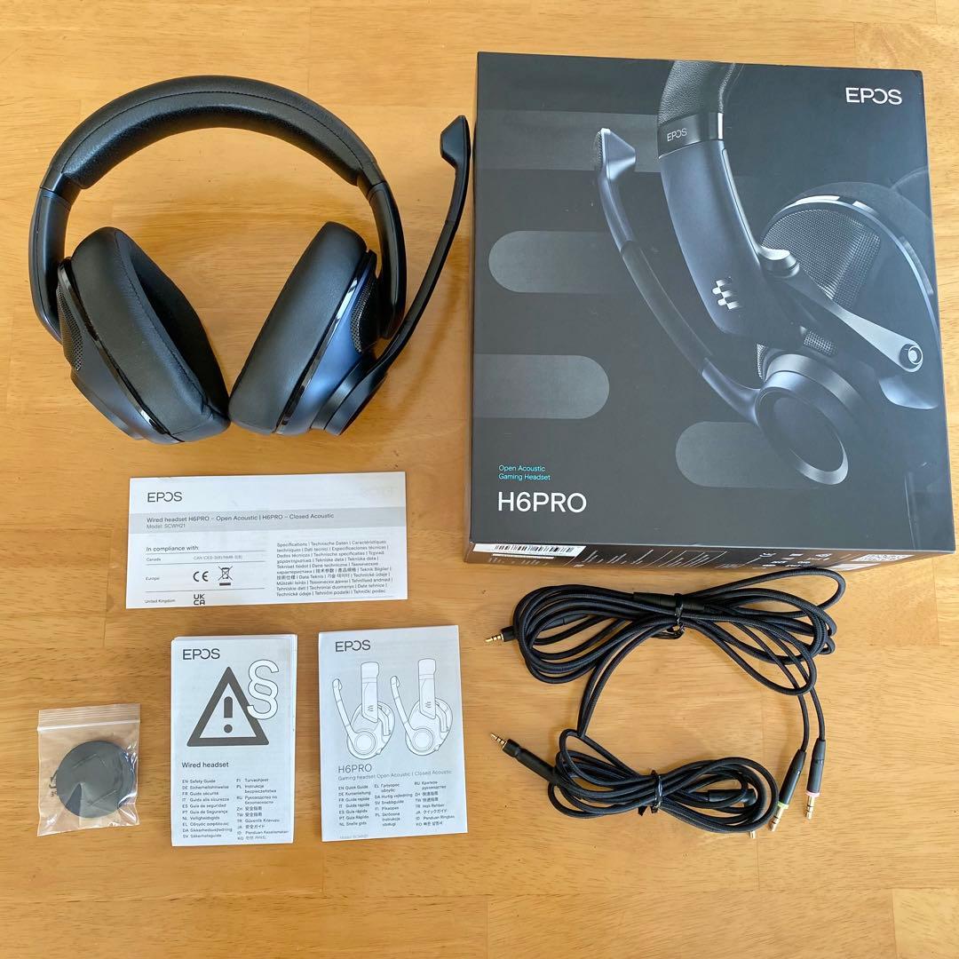 EPOS H6Pro ゲーミングヘッドセット 有線 開放型　ヘッドホン　イヤホン