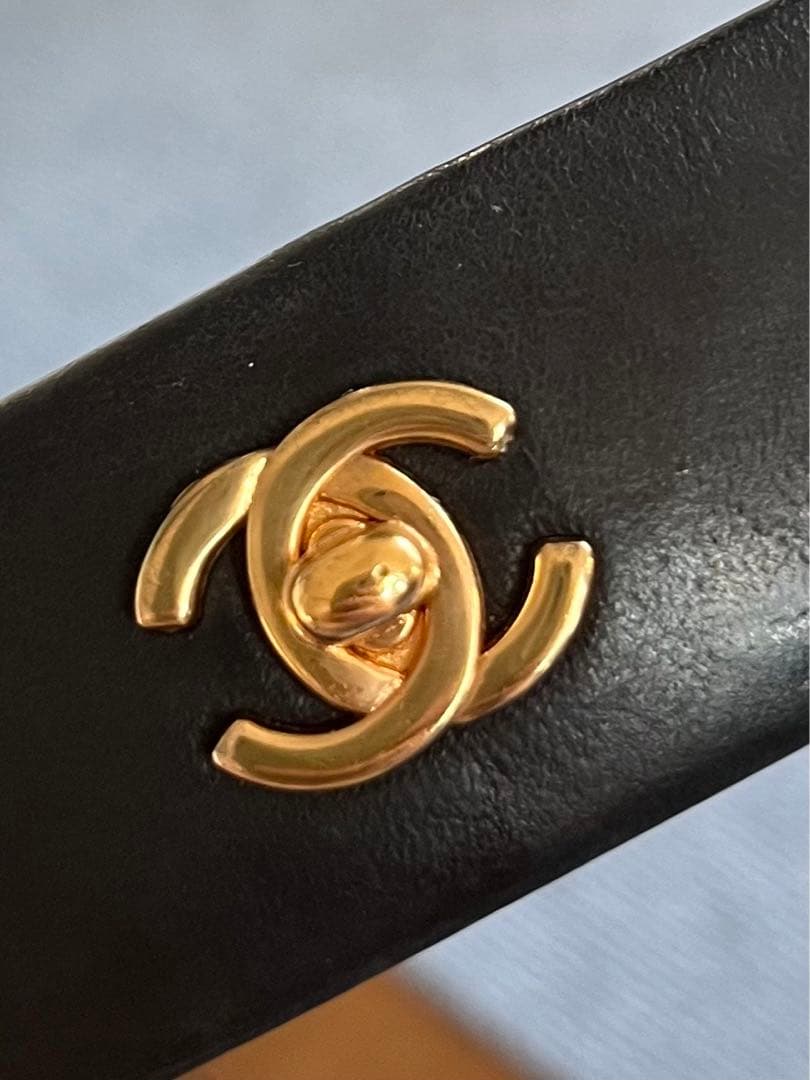 CHANEL シャネル ラム バレッタ ココマーク ヴィンテージ