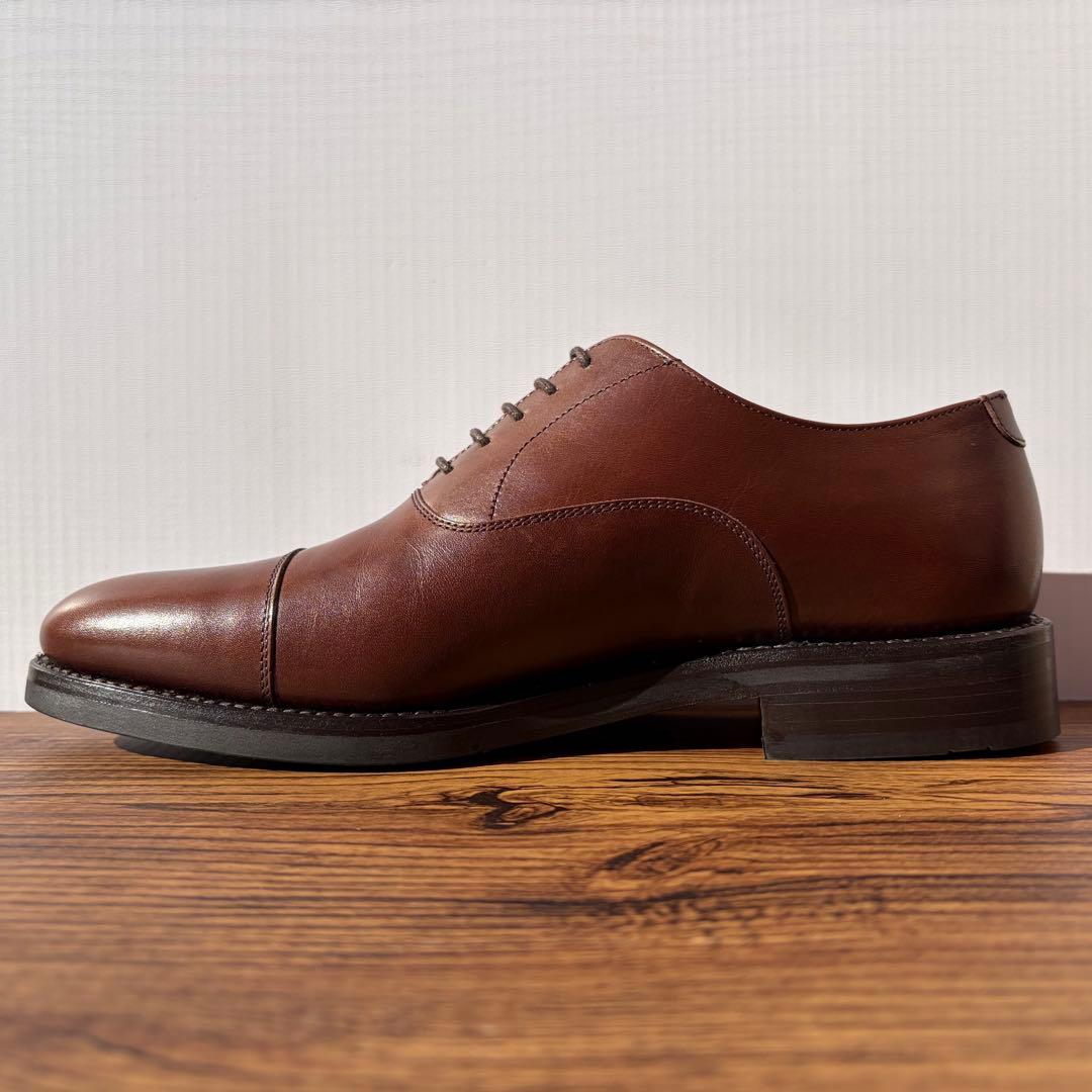 【未使用】Berwick バーウィック ストレートチップ 26cm 茶 内羽根①