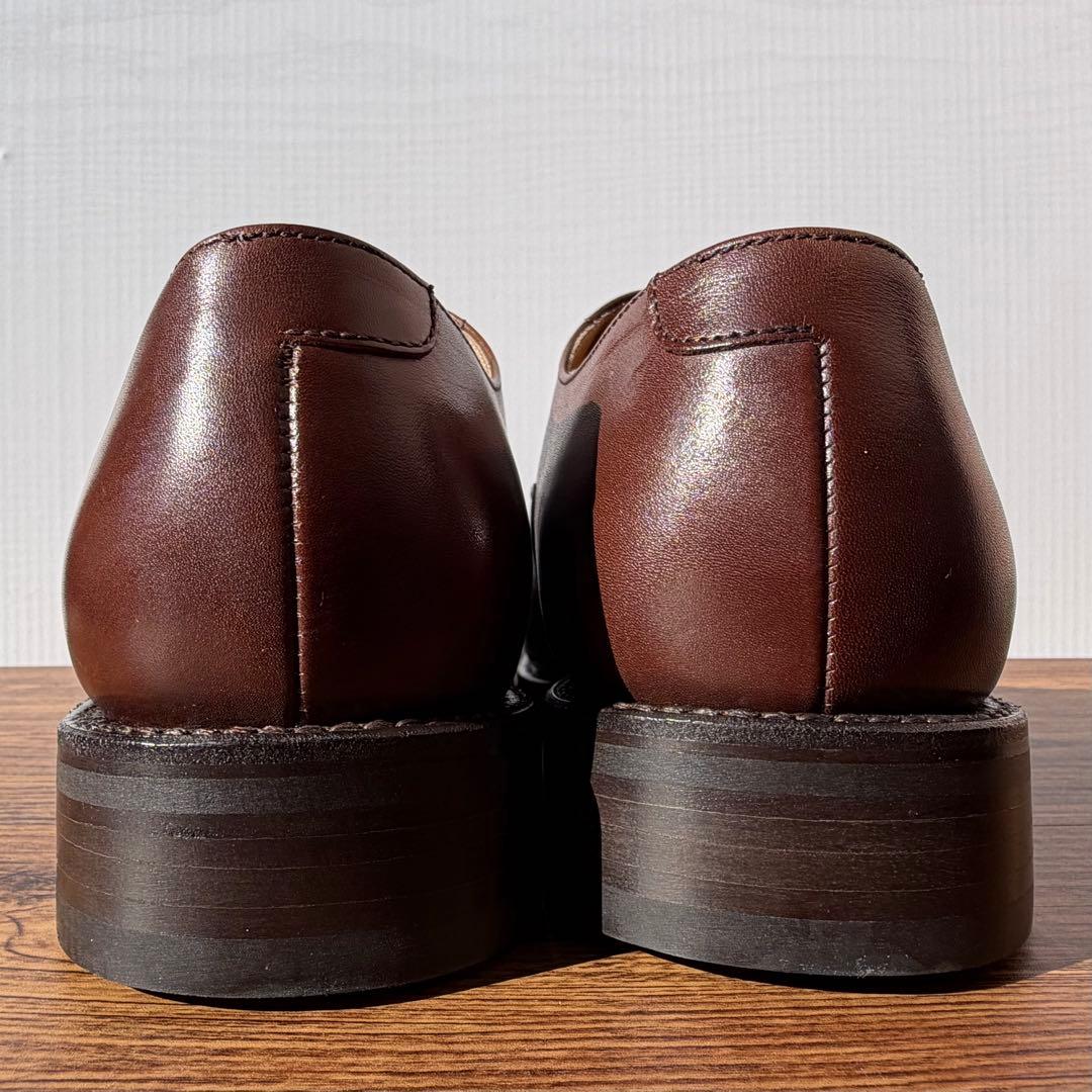 【未使用】Berwick バーウィック ストレートチップ 26cm 茶 内羽根①