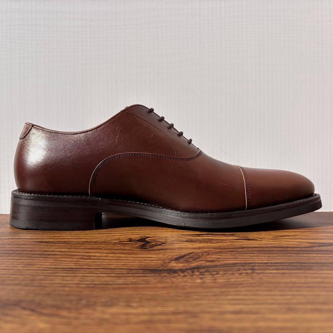 【未使用】Berwick バーウィック ストレートチップ 26cm 茶 内羽根①