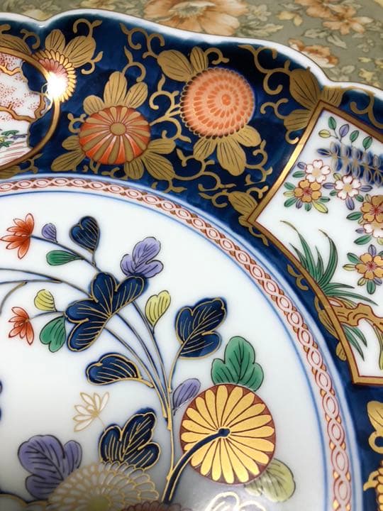 賞美堂有田焼其泉窯 盛皿 中 琳派古伊万里様式