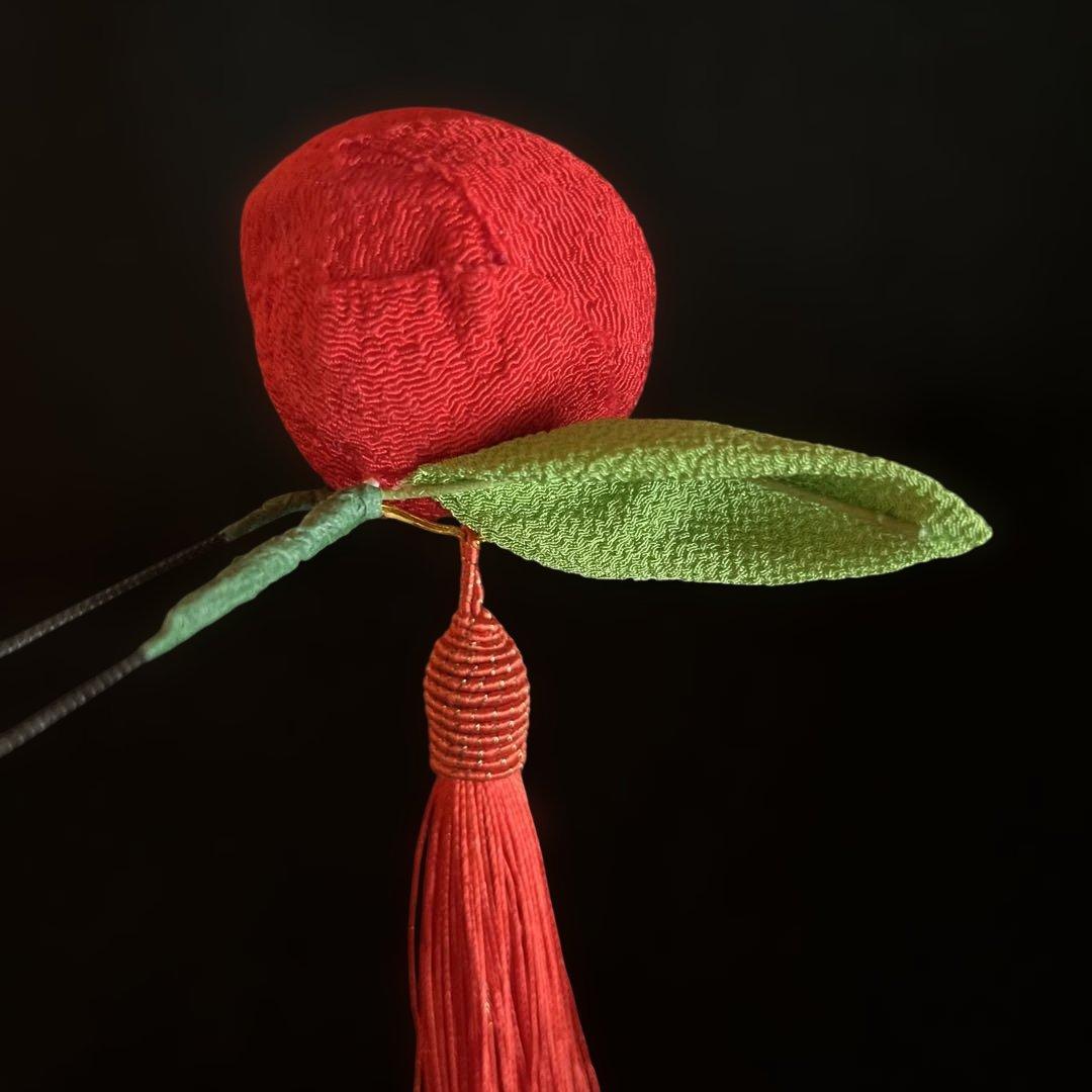 専用です。 日本髪 髪飾り 七五三(7歳) (赤 ・つばき )