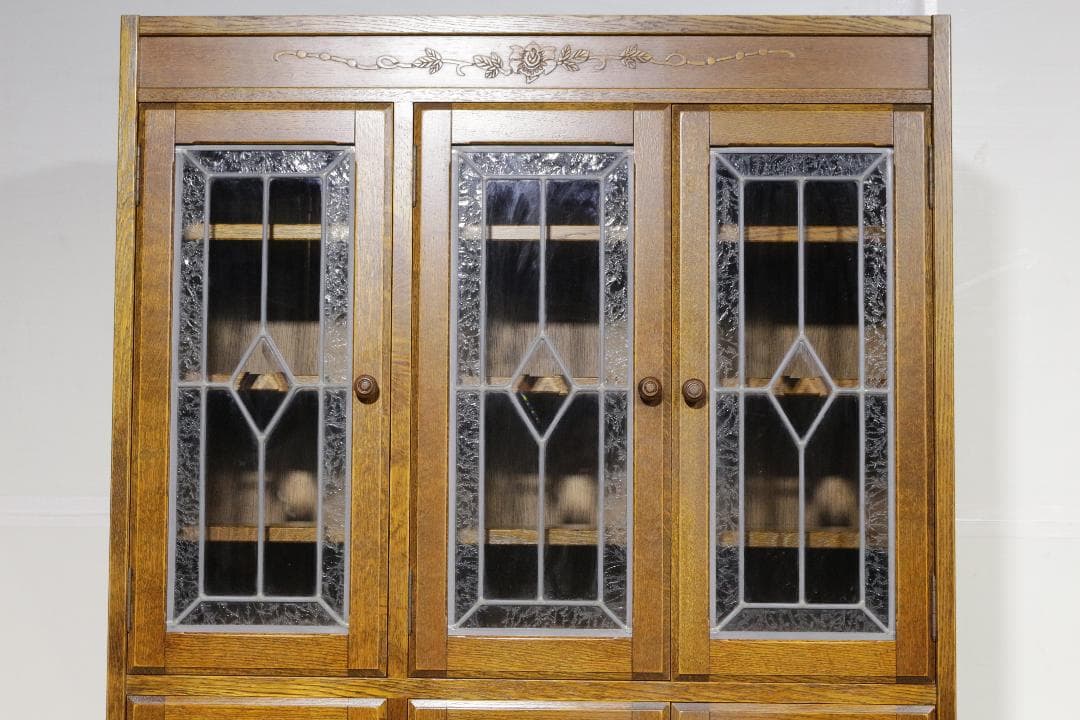 に*ん様 三越ブルージュ★キャビネット★ステンドグラス★木製家具★