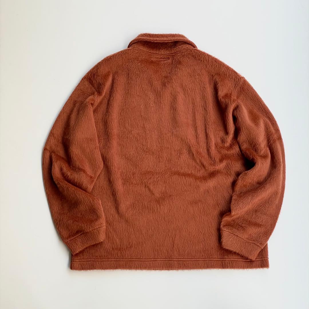 LADY WHITE CO. フリースハーフジップポロシャツ 38