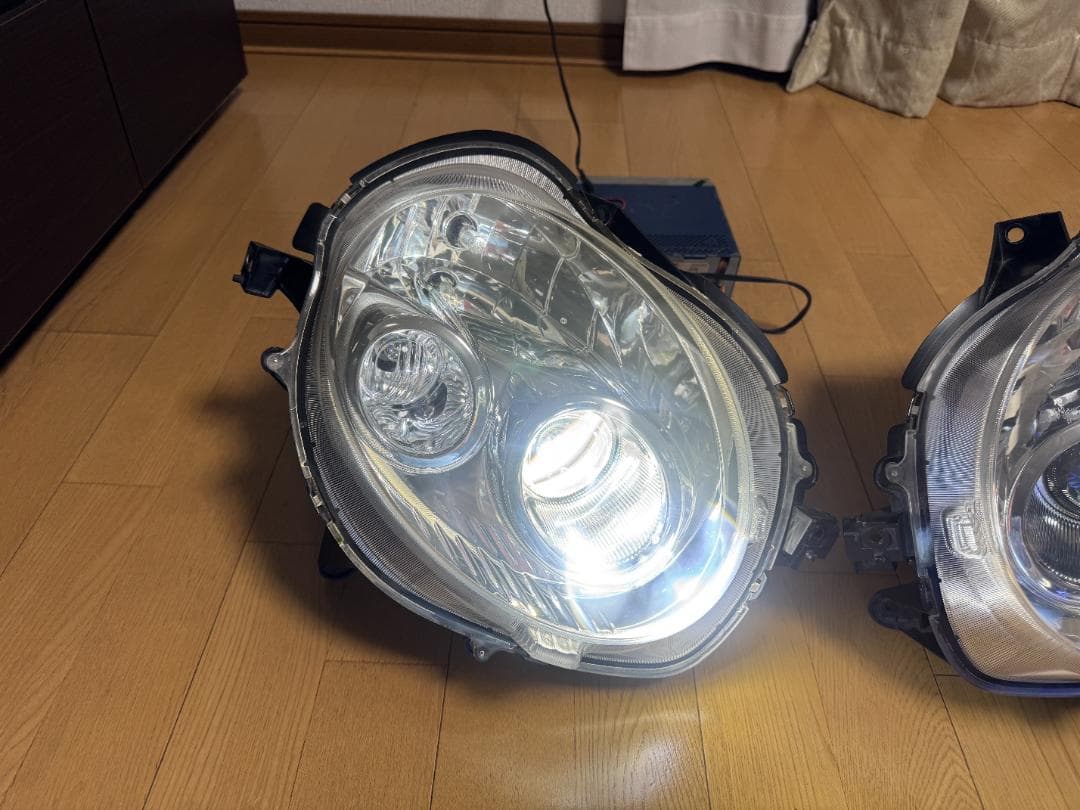 【7】L880Kコペン ヘッドライト ウレタン塗装してLED改装済み