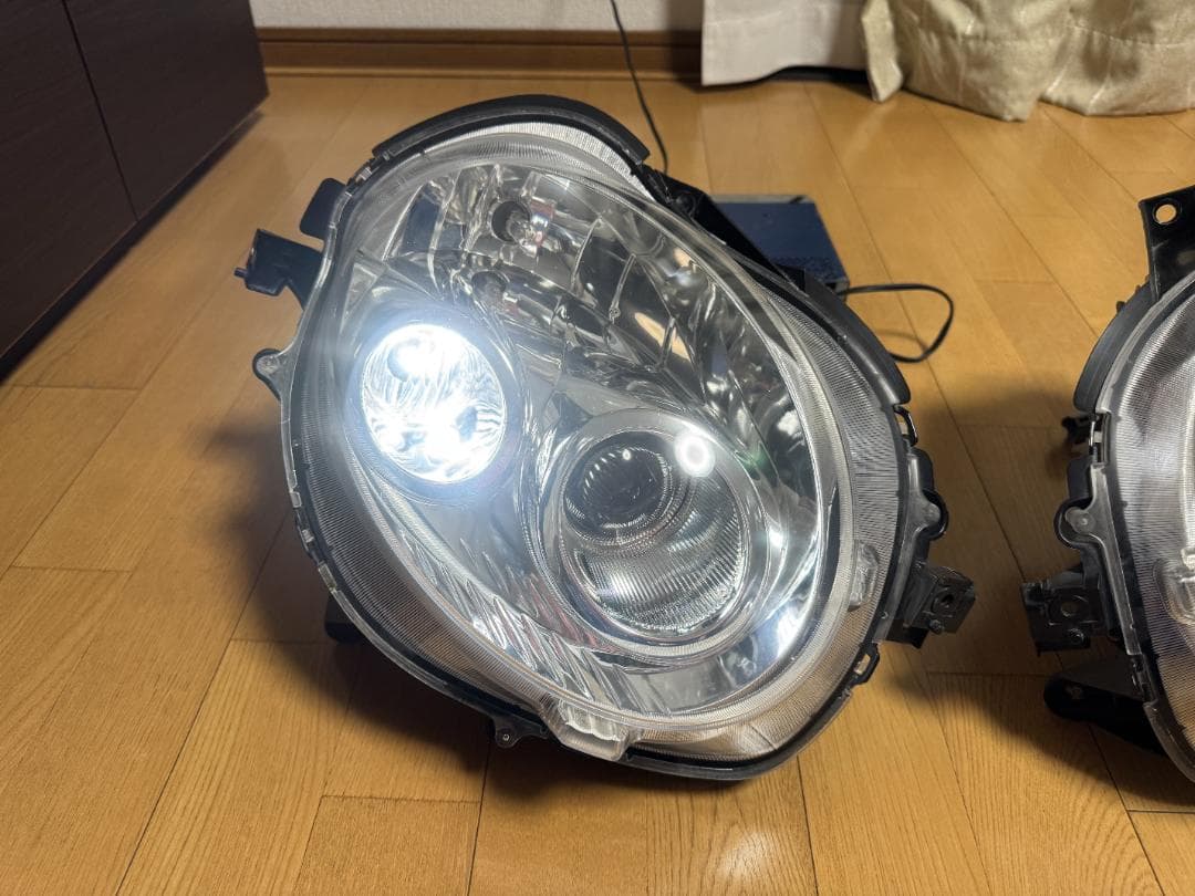 【7】L880Kコペン ヘッドライト ウレタン塗装してLED改装済み