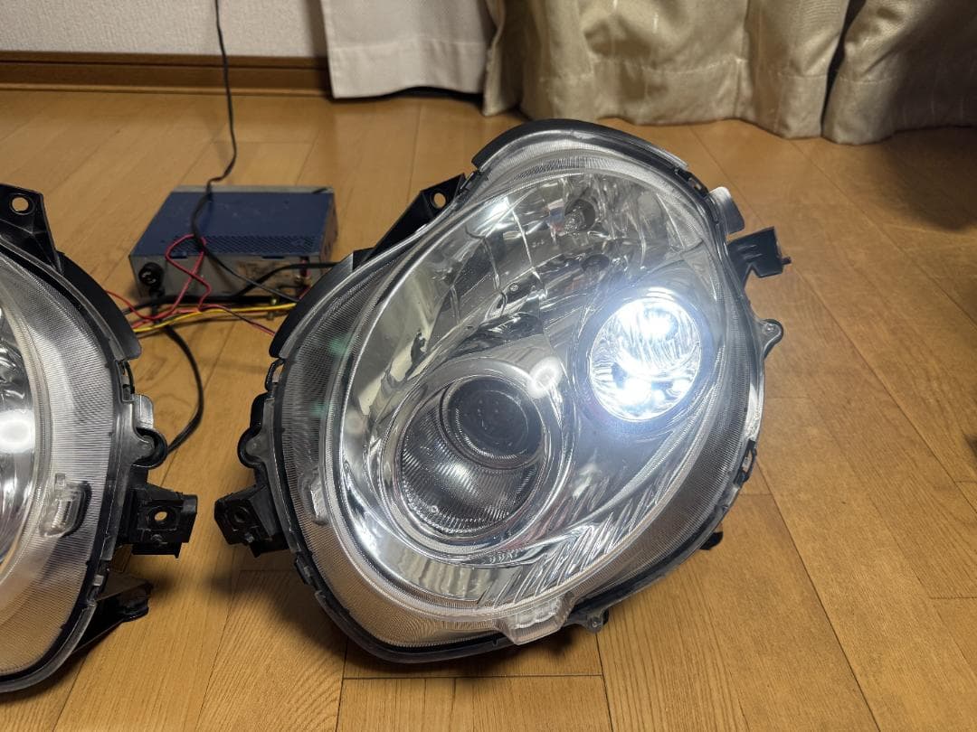 【7】L880Kコペン ヘッドライト ウレタン塗装してLED改装済み