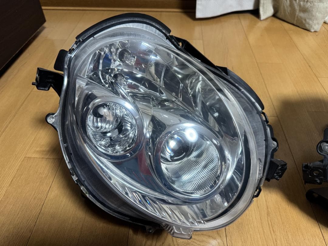 【7】L880Kコペン ヘッドライト ウレタン塗装してLED改装済み