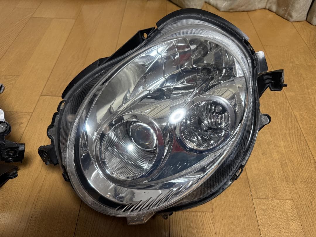 【7】L880Kコペン ヘッドライト ウレタン塗装してLED改装済み