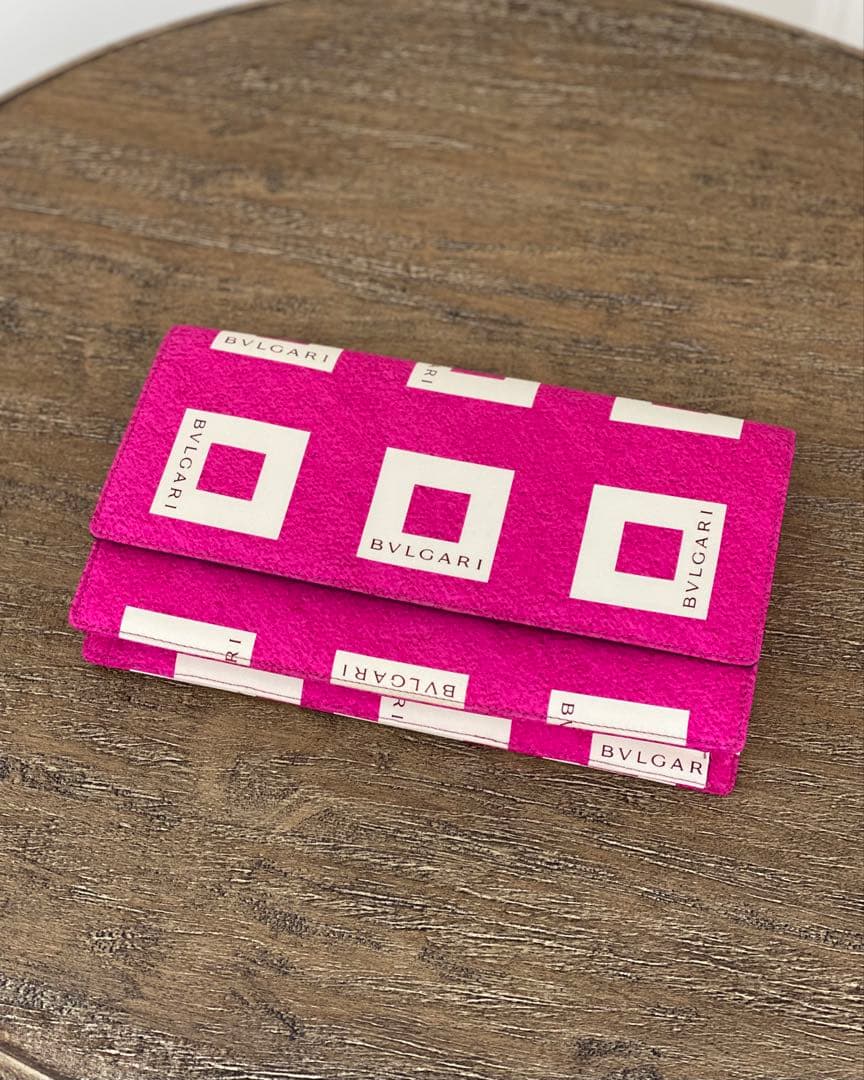 【希少・美品】BVLGARI ブルガリ ヴィンテージ クラッチバッグ ピンク