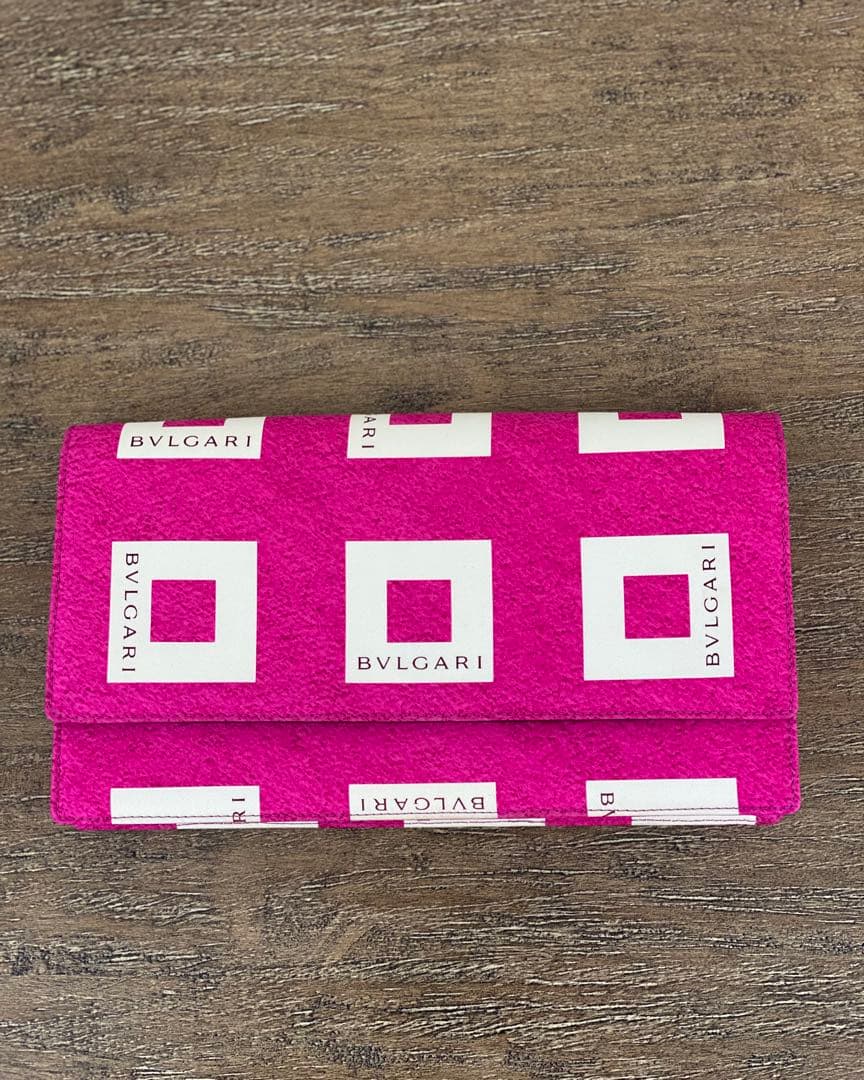 【希少・美品】BVLGARI ブルガリ ヴィンテージ クラッチバッグ ピンク