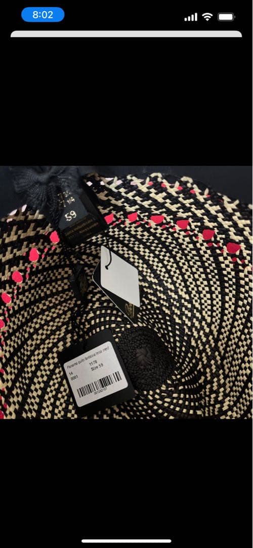 （シンさん専用）パナマ帽　Borsalino 銀座トラヤ黒と白