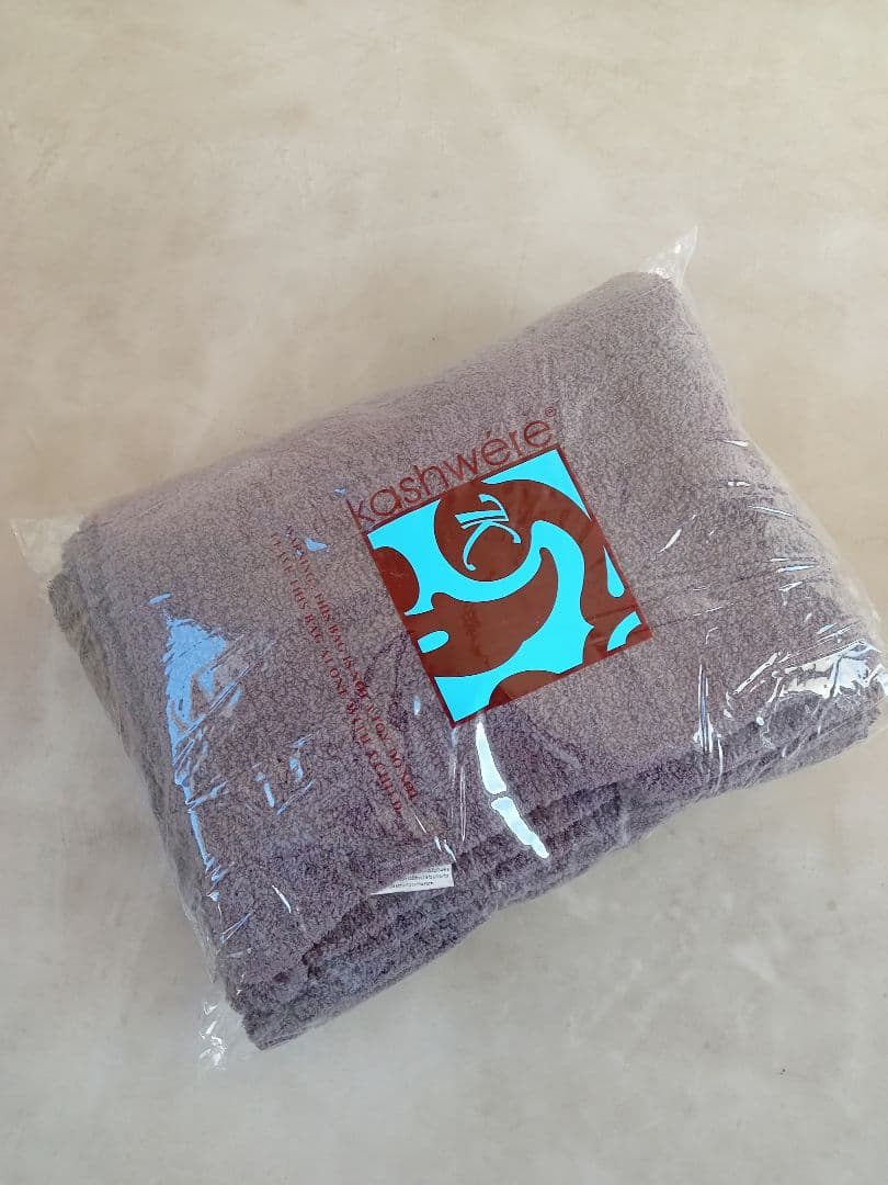 kashwére パープルグレー ブランケット
