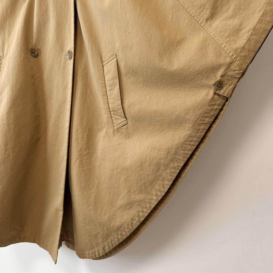 フリークスストア ポンチョトレンチコート ロング丈 ビッグシルエット ベージュ