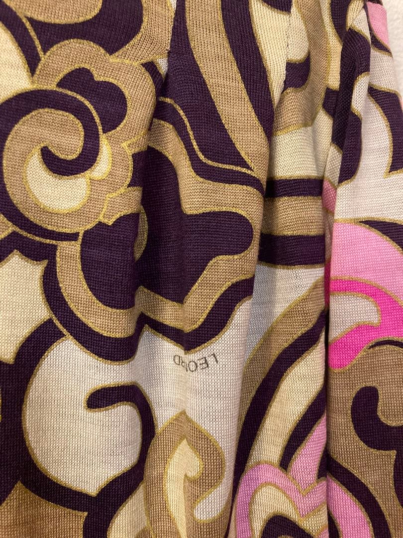 ☆LEONARD FASHION 長袖薄手トップス 紫・ピンク・ベージュ☆ＬＬ☆