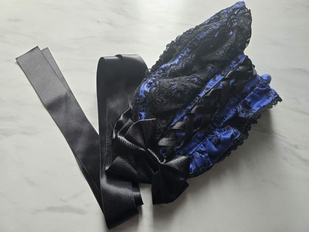 メタモルフォーゼ ハートダマスクJSK ボンネット 青