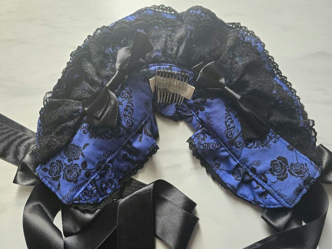 メタモルフォーゼ ハートダマスクJSK ボンネット 青