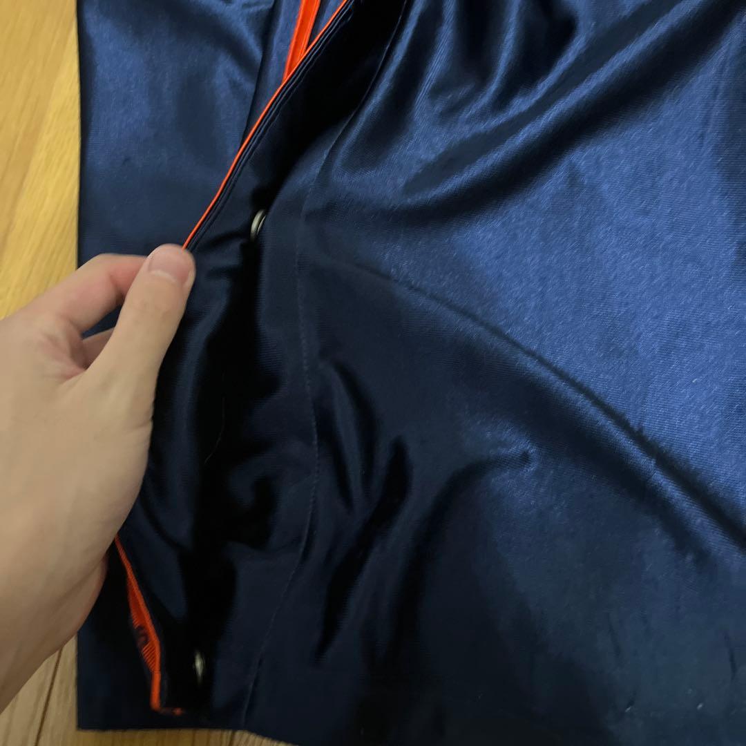 00s archive adidas トラックパンツ　極太　横全ボタン　裾幅27