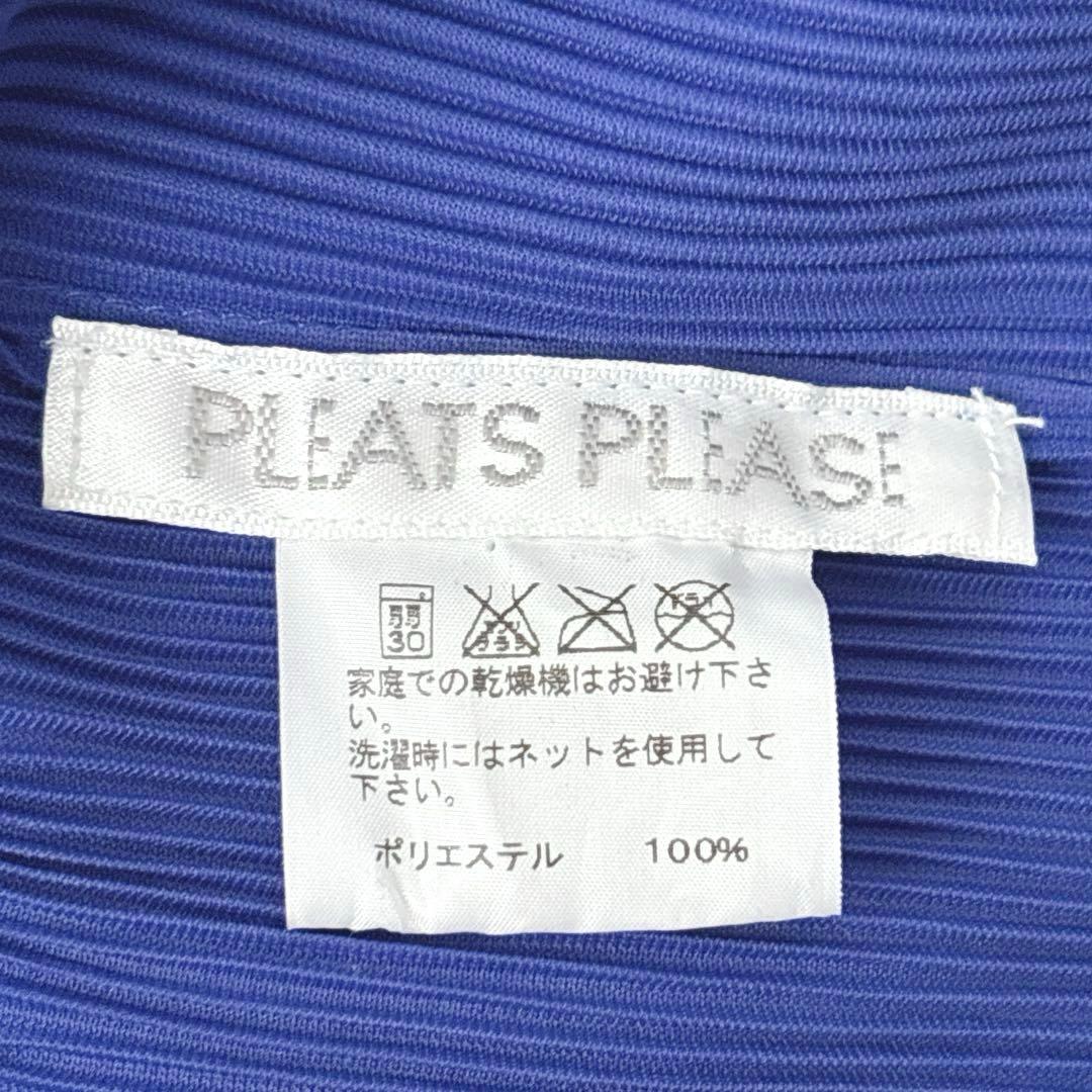美品✨希少色✨プリーツプリーズ　長袖カットソー　ブルー　青　デザイナーズ